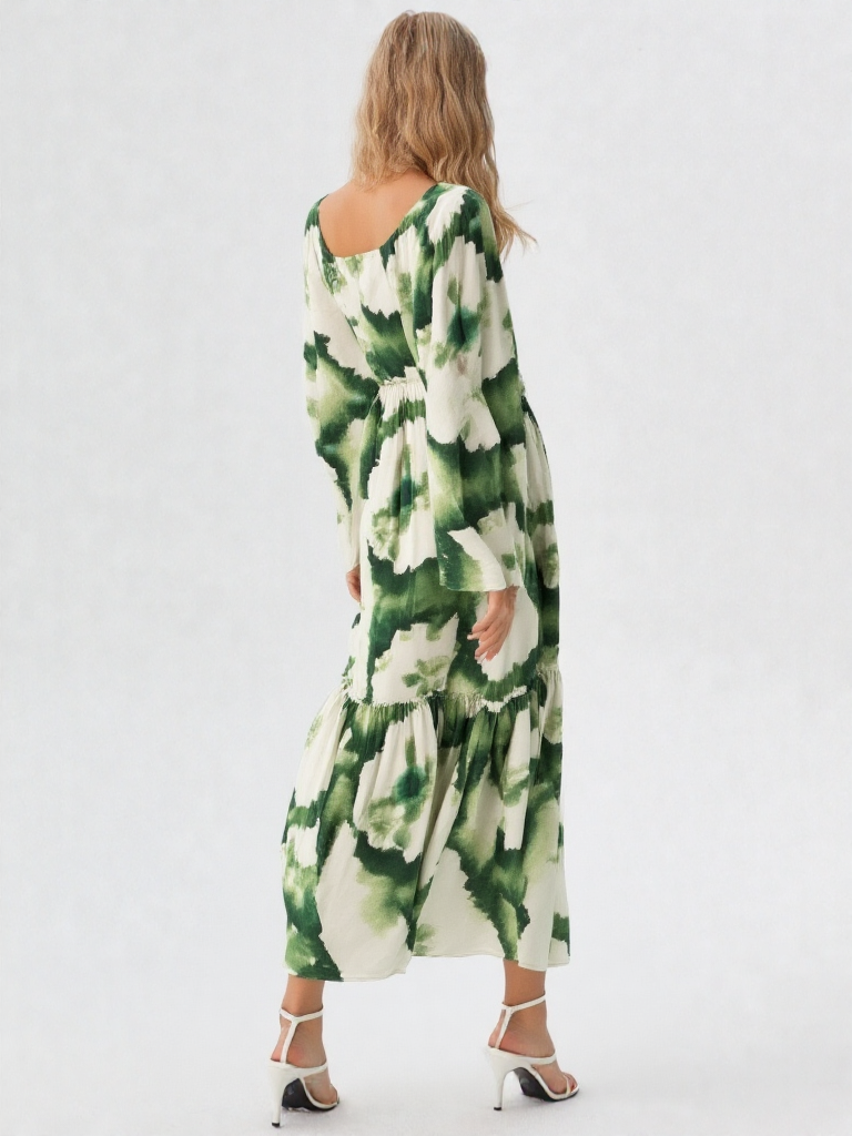 Chic Long Sleeve Evening Dress