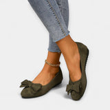 Обувки с панделка