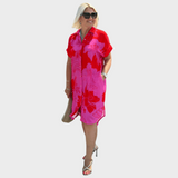 Сара – Рокля с цветен десен