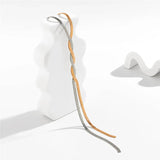 Елегантно дълго колие с регулируем змийски дизайн