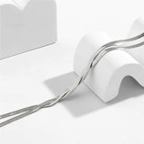 Елегантно дълго колие с регулируем змийски дизайн