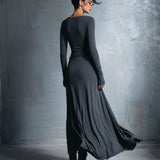 Гергана | Макси рокля с страничен възел