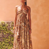 Максимална рокля Златна Аура