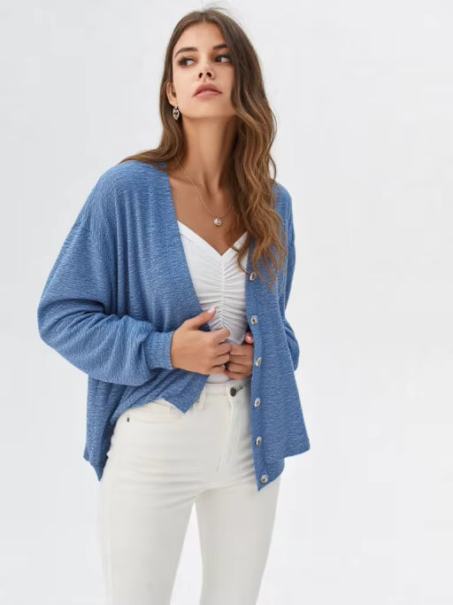 Elegant Knit Midi Cardigan