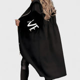 ПЕГИ - Дамско яке с плетени ръкави и качулка