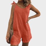 Петра - Комбинезон с връзки на раменете и джобове