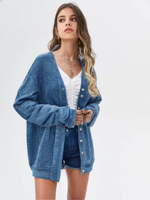 Elegant Knit Midi Cardigan