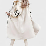 ПЕГИ - Дамско яке с плетени ръкави и качулка