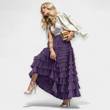 Елегантна пола с тюл и декоративни детайли