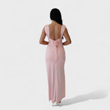 Констанца - Дълга рокля с открит гръб