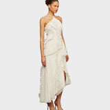 Ема - Дълга рокля с волани