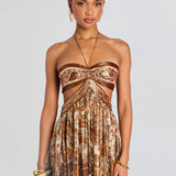 Максимална рокля Златна Аура