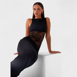 Лусинда - Дълга рокля от черна дантела