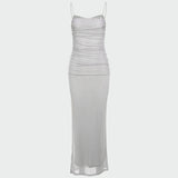 Аури | Дълга рокля от тюл