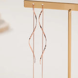 Обеци "Аврора" с вълнообразен дизайн