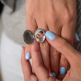 Noire Attire | Oval Photo Locket Ring