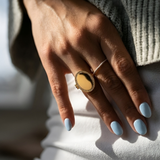 Noire Attire | Oval Photo Locket Ring