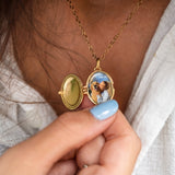 Noire Attire | Oval Photo Medallion Necklace