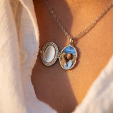 Noire Attire | Oval Photo Medallion Necklace
