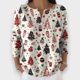 Маргарита - Коледен Пуловер с Копчета