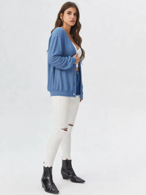 Elegant Knit Midi Cardigan