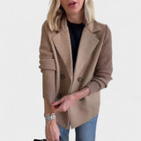 Валентина - Елегантно сако с плетени ръкави