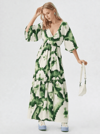 Chic Long Sleeve Evening Dress - ClovyRE