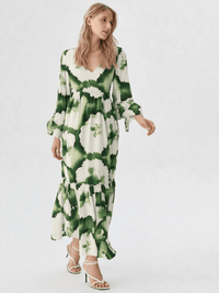 Chic Long Sleeve Evening Dress - ClovyRE