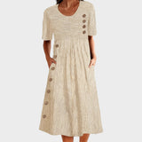 Даниела - Раирано лятно платье