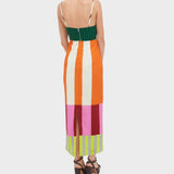 Марта - Дълга рокля в множество цветове в бенгалски стил