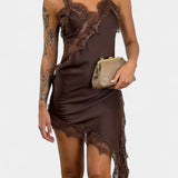 Катарина Мини Рокля с Презрамки и Дантела