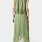 Нада Миди Пола с Дантелени Детайли и Асиметричен Подгъв