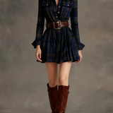 Мария | Къса карирана риза-рокля