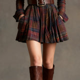 Мария | Къса карирана риза-рокля