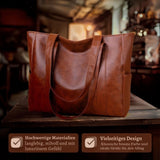 Клара - Класическа кожена чанта през рамо