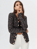 Luxe Shimmer Pearl Blazer - ClovyRE