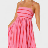 Изабел - Дълга рокля с райета