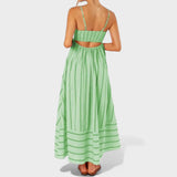 Изабел - Дълга рокля с райета