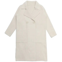 Women's Mid - length Loose Mink Velvet Cardigan Coat - ClovyRE
