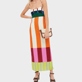 Марта - Дълга рокля в множество цветове в бенгалски стил